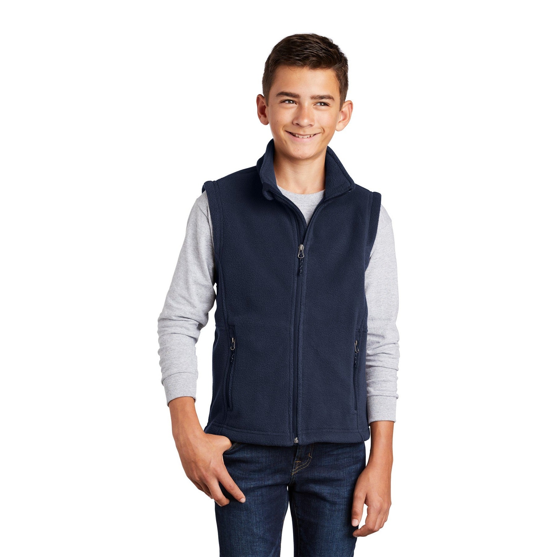 Port Authority-Port Authority® Youth Value Fleece Vest. Y219-MedTech-3